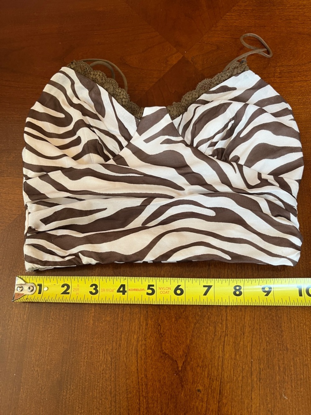 Princess Polly Brown and White Zebra Print Crop Top - Picture 5 of 5